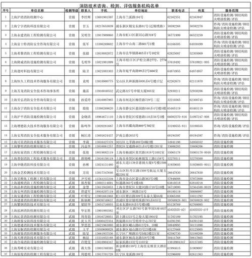 消防技术咨询、检测与评估服务机构全览 守护安全的技术力量